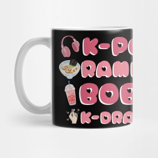 K-pop Ramen Boba And K-drama Cute Gift Mug